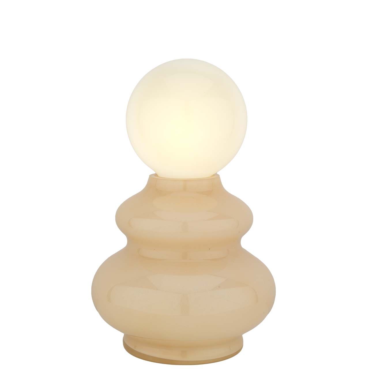 LAMPADA VASO IN VETRO H.25 BULBO mm 95 RICARICABILE USB - CIPRIA